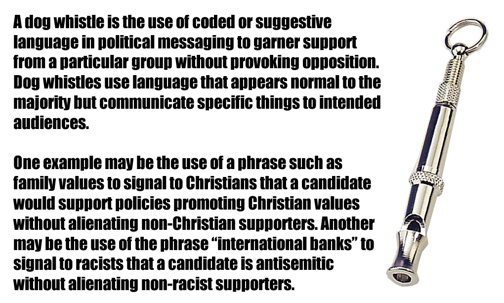 The meme is a screenshot of a "dog whistle" (a device that produces a high-pitched sound inaudible to humans) with a caption that reads: "When you're trying to explain a complex topic to a group of people who are too stupid to understand it." The text is a humorous commentary on the idea that some people may struggle to comprehend certain concepts, and the "dog whistle" is a tongue-in-cheek reference to this phenomenon.